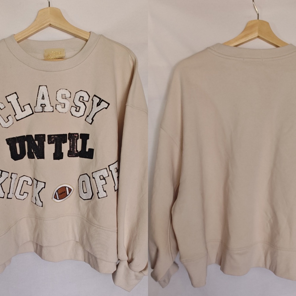 Judith March Classy Until Kickoff Pullover Sweats… - image 1